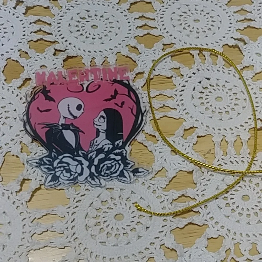 Valentine's Day Ornament, home Decor, lightweight, Jack and Sally